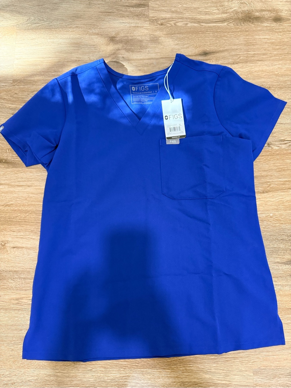 Figs Deep Royal Blue Catarina Top